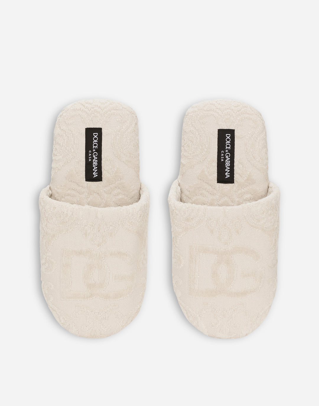 DG LOGO TERRYCLOTH SLIPPERS Bathroom Accessories Dolce&Gabbana   