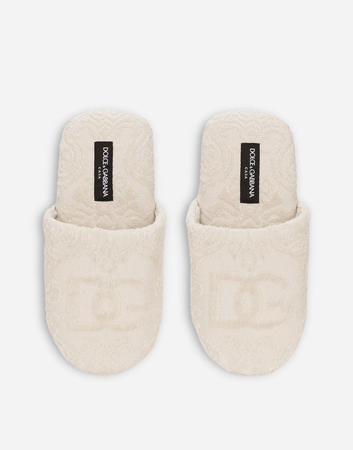 DG LOGO TERRYCLOTH SLIPPERS Bathroom Accessories Dolce&Gabbana   