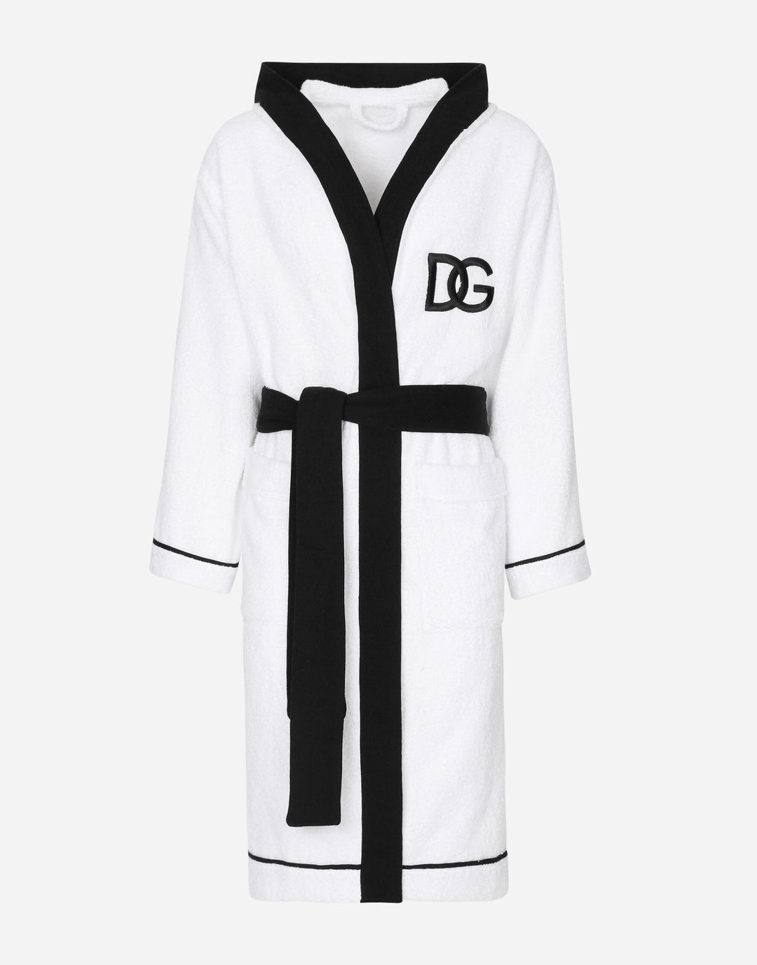 DG LOGO HOODED BATHROBE Bathroom Accessories Dolce&Gabbana   