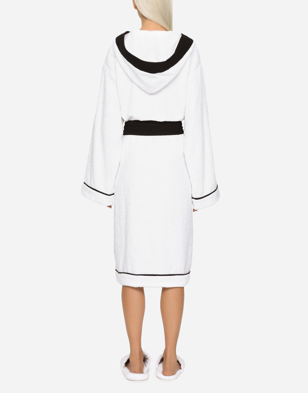 DG LOGO HOODED BATHROBE Bathroom Accessories Dolce&Gabbana   