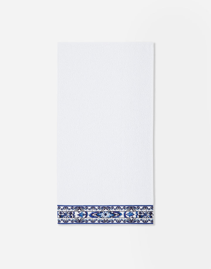 SET OF 5 BLUE MEDITERRANEO BANDED TOWELS Bathroom Accessories Dolce&Gabbana   