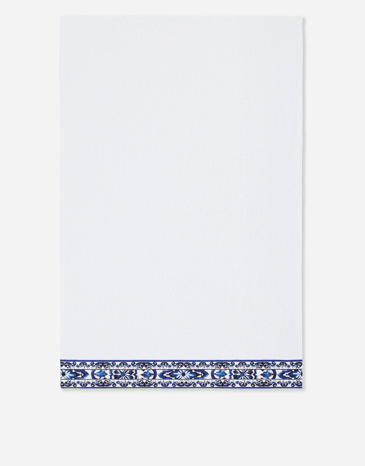 SET OF 5 BLUE MEDITERRANEO BANDED TOWELS Bathroom Accessories Dolce&Gabbana   