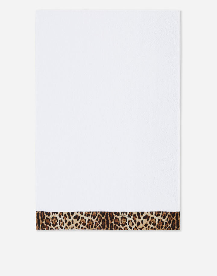 SET OF 5 LEOPARD BANDED TOWELS Bathroom Accessories Dolce&Gabbana   