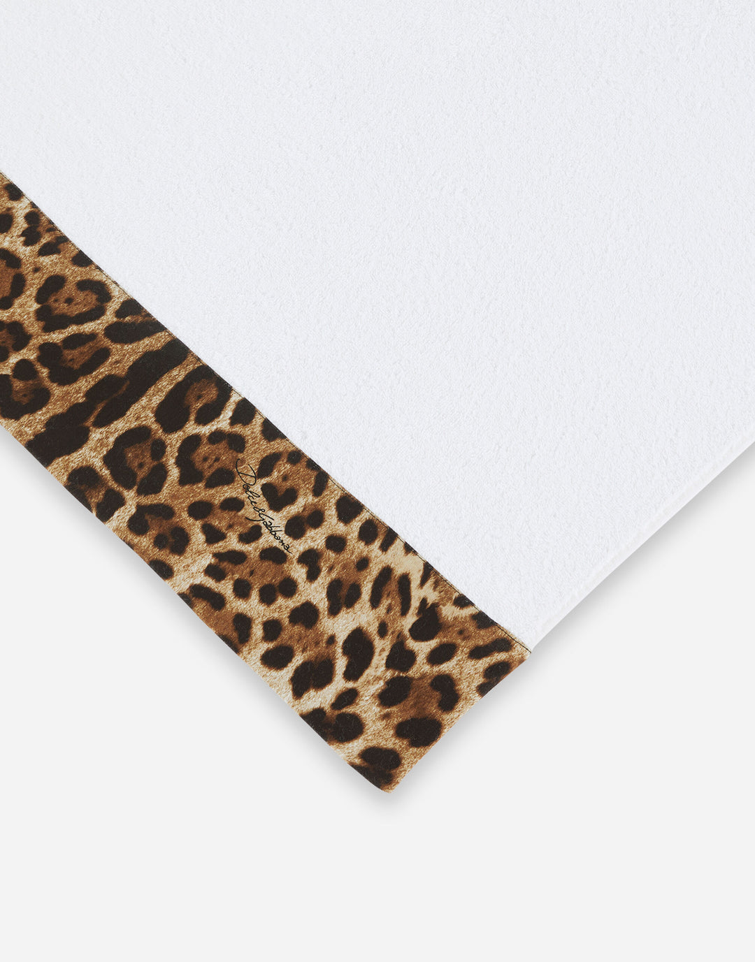 SET OF 5 LEOPARD BANDED TOWELS Bathroom Accessories Dolce&Gabbana   