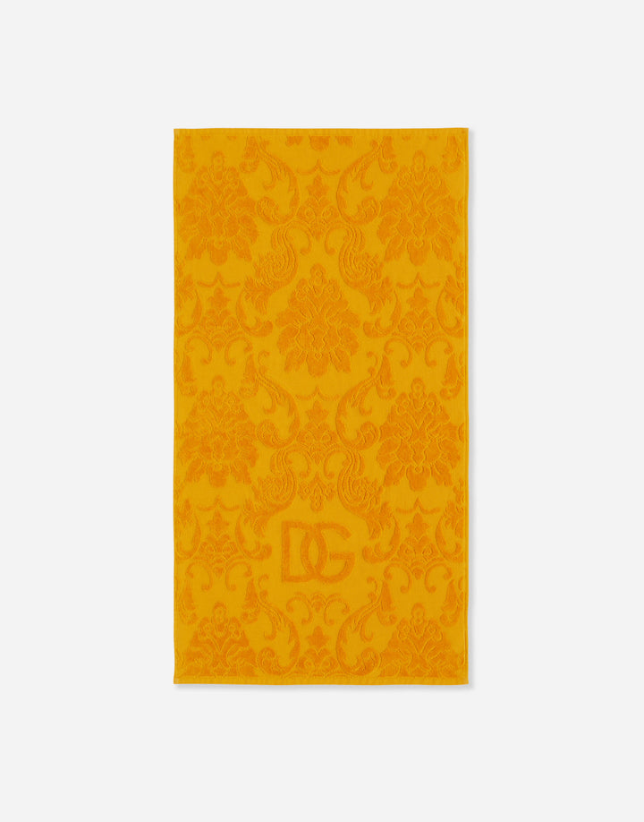 SET OF 5 DG LOGO JACQUARD TOWELS Bathroom Accessories Dolce&Gabbana   