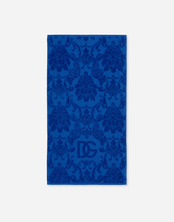 SET OF 5 DG LOGO JACQUARD TOWELS Bathroom Accessories Dolce&Gabbana   