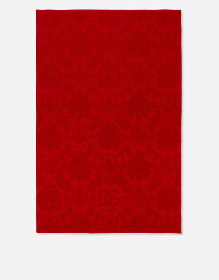 SET OF 5 DG LOGO JACQUARD TOWELS Bathroom Accessories Dolce&Gabbana   