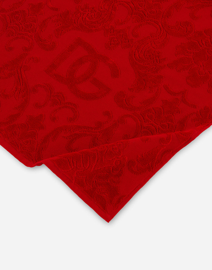 SET OF 5 DG LOGO JACQUARD TOWELS Bathroom Accessories Dolce&Gabbana   