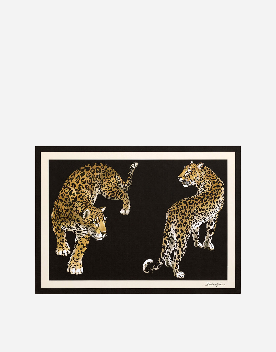 SET OF 36 LEOPARD REVERSIBLE PAPER PLACEMATS Place Mat Dolce&Gabbana   