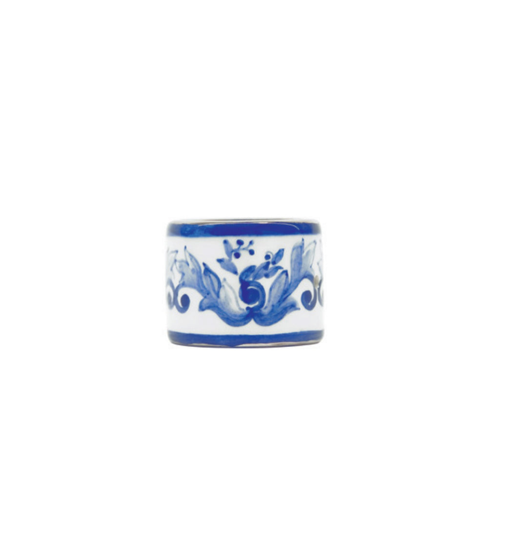 BLUE MEDITERRANEO - SET OF 2 MEDIUM CERAMIC NAPKIN HOLDERS Napkin Holder Dolce&Gabbana   