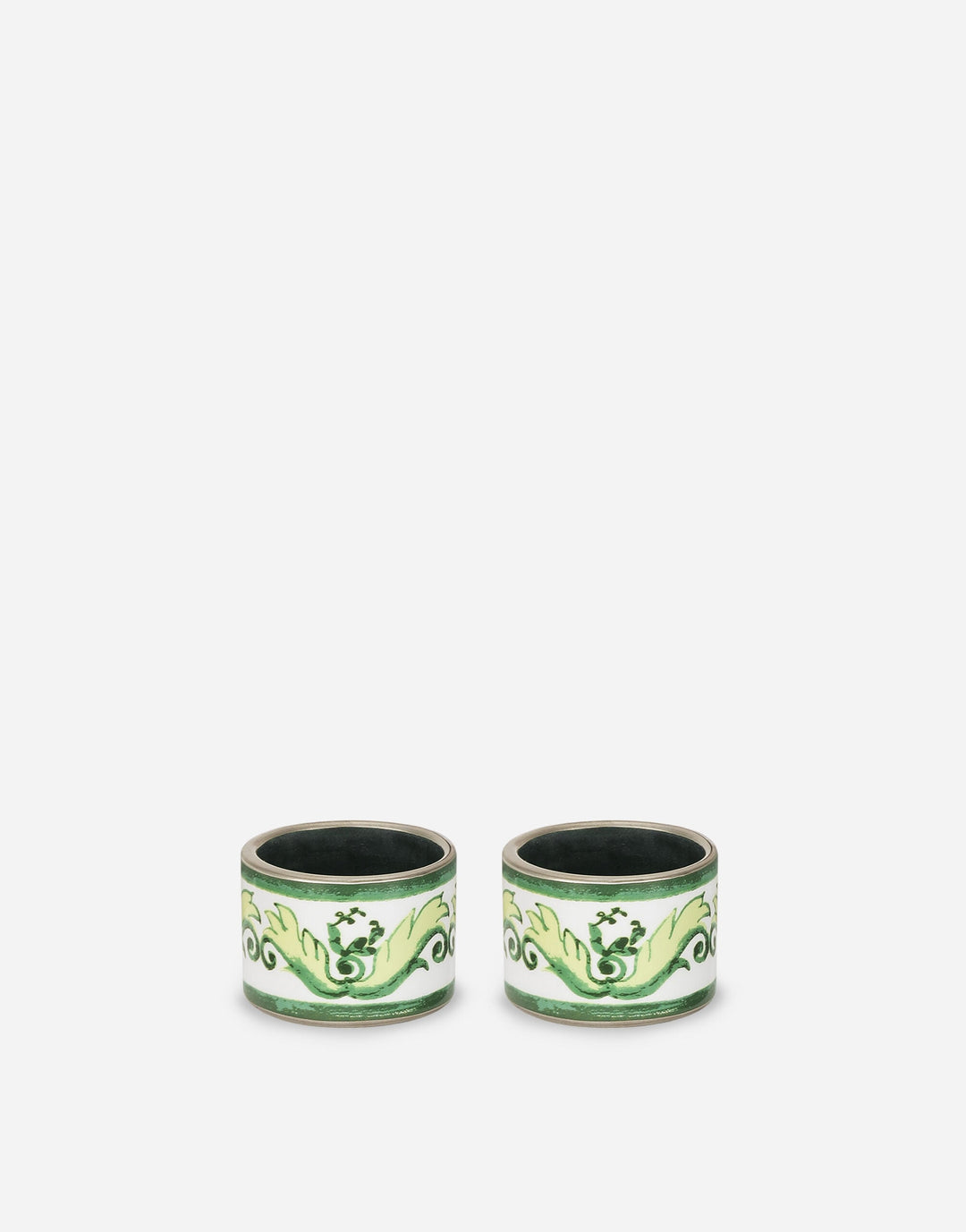 Set 2 Medium Porcelain Napkin Rings Tabletop Dolce&Gabbana