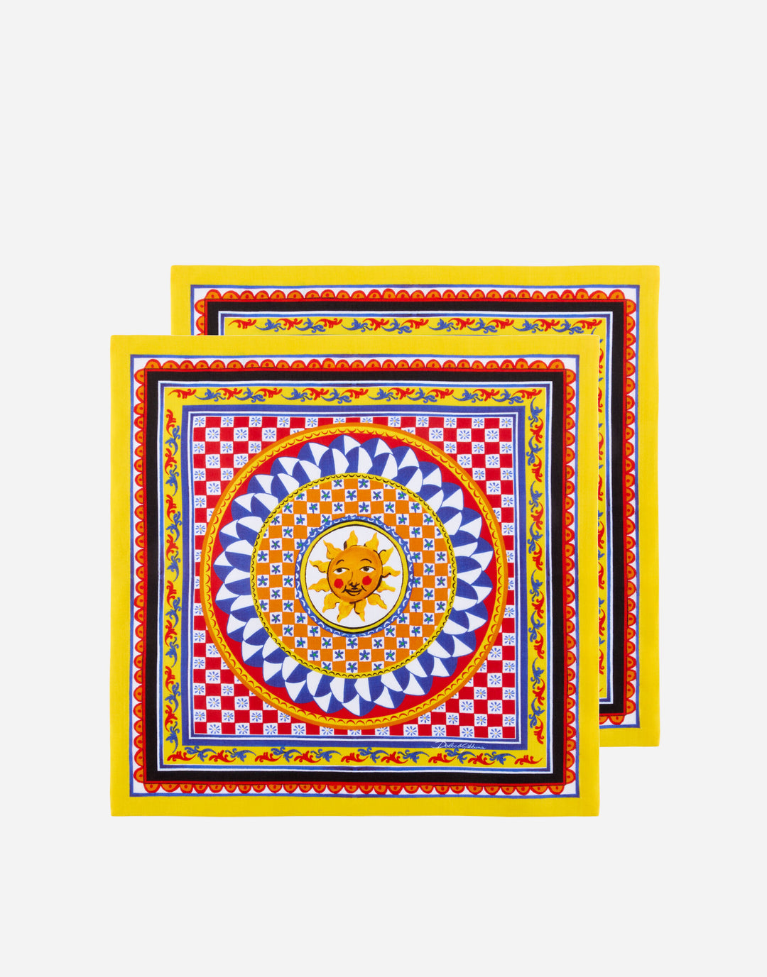 Set of 2 Linen Napkins Table Linens Dolce&Gabbana
