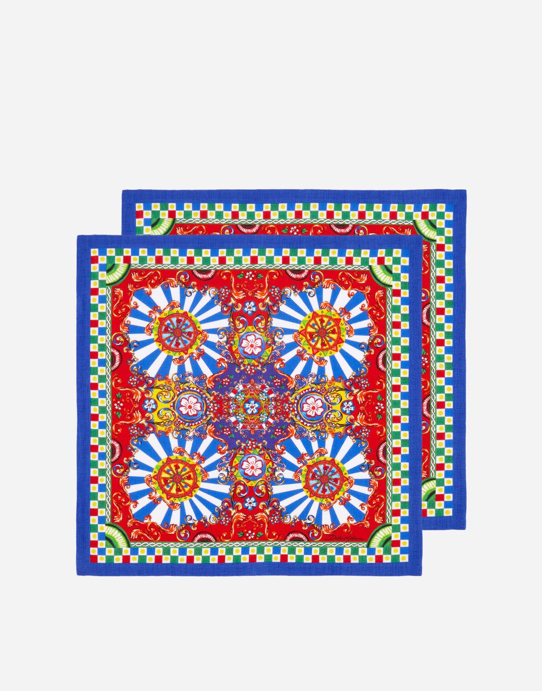 Set of 2 Linen Napkins Table Linens Dolce&Gabbana