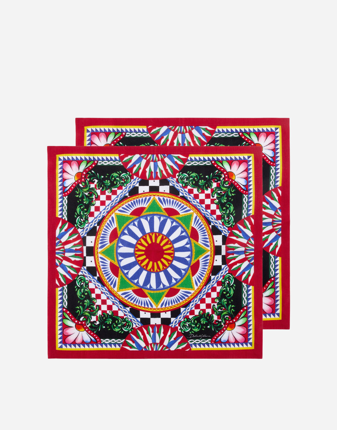 Set of 2 Linen Napkins Table Linens Dolce&Gabbana