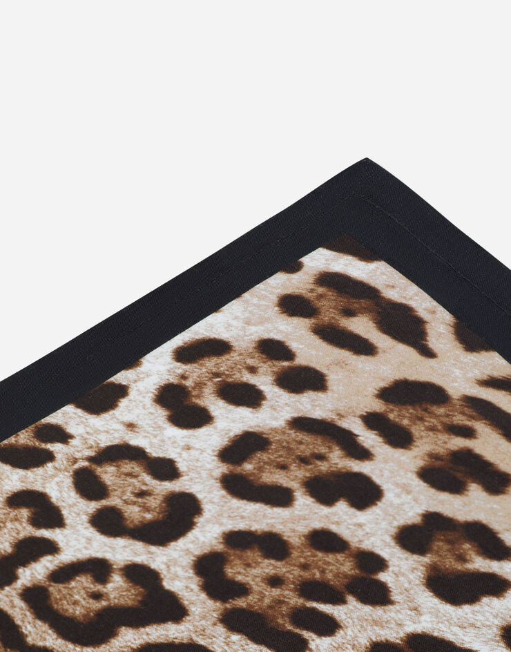 ALL OVER LEOPARD SET OF 2 LINEN NAPKINS  Dolce&Gabbana   