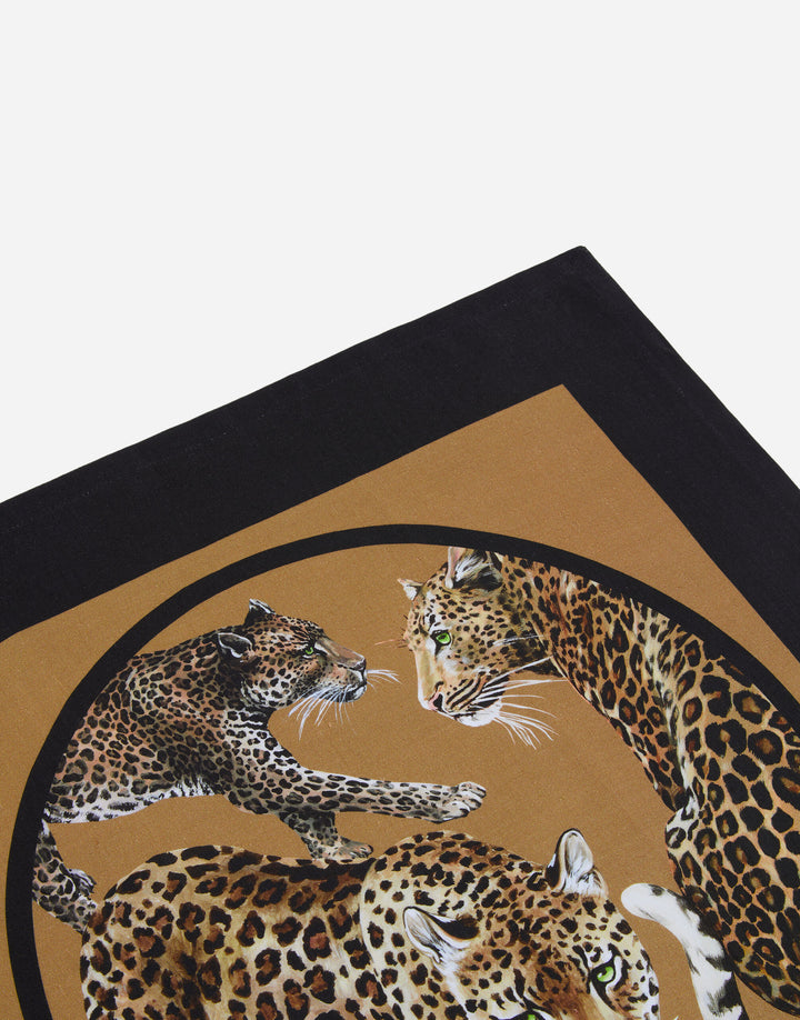 LEOPARD SET OF 2 LINEN NAPKINS Kitchen & Dinning Room Dolce&Gabbana   