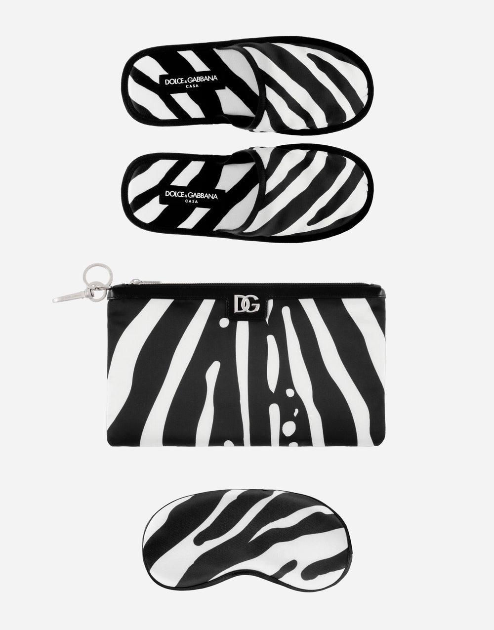 COMFORT KIT WITH POCHETTE, SLIPPERS AND SLEEP MASK  Dolce&Gabbana   