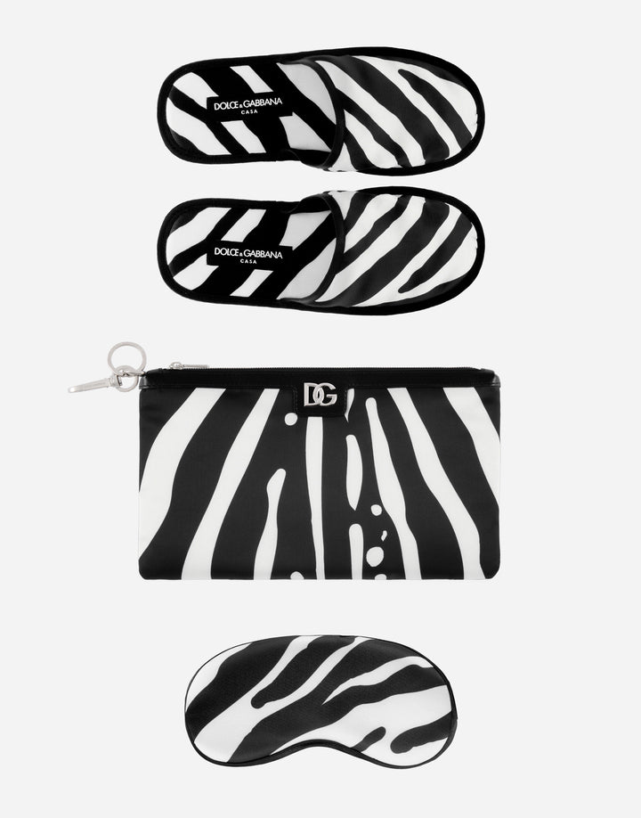 COMFORT KIT WITH POCHETTE, SLIPPERS AND SLEEP MASK  Dolce&Gabbana   