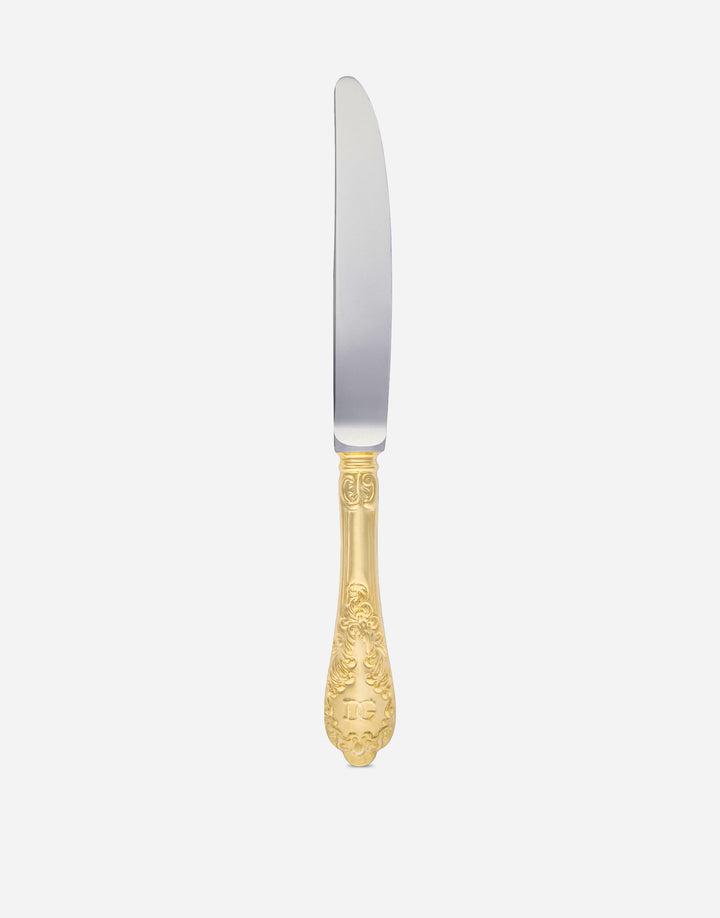 24K GOLD PLATED DESSERT KNIFE cutlery set Dolce&Gabbana   