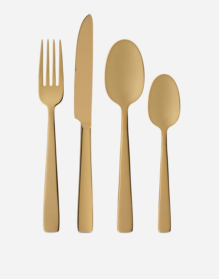 SET OF 4 GOLD CUTLERY PIECES cutlery set Dolce&Gabbana   