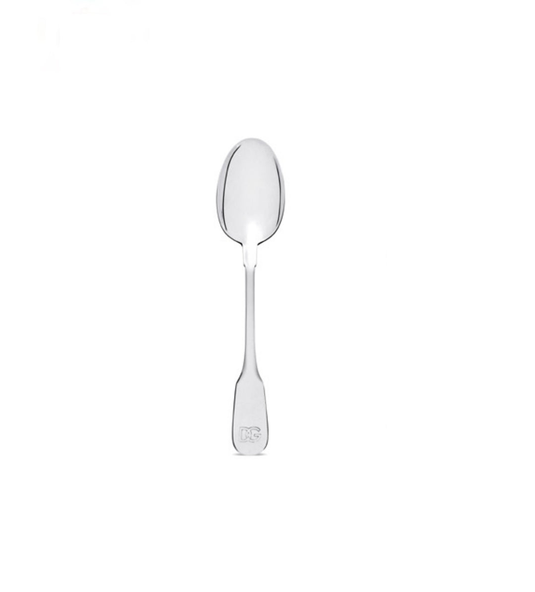 SET OF 6 DG LOGO NICKEL SILVER CUTLERY MOCHA SPOONS cutlery set Dolce&Gabbana   