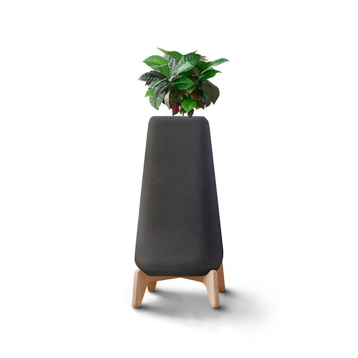 Terra Planter – Tall XS Outdoor Planters Indigenus Black Natural