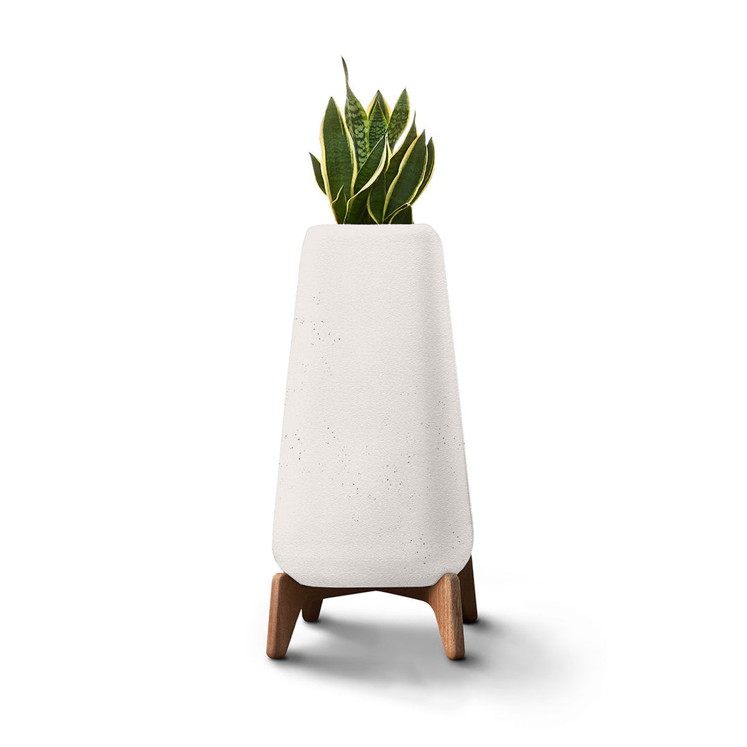 Terra Planter – Tall Outdoor Planters Indigenus White Oiled