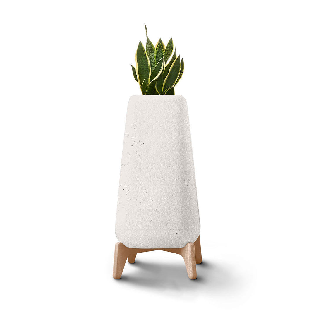 Terra Planter – Tall Outdoor Planters Indigenus White Natural