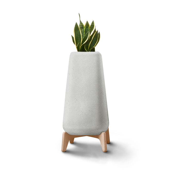 Terra Planter – Tall Outdoor Planters Indigenus Grey Natural