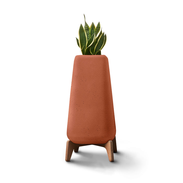 Terra Planter – Tall Outdoor Planters Indigenus Terracota Oiled
