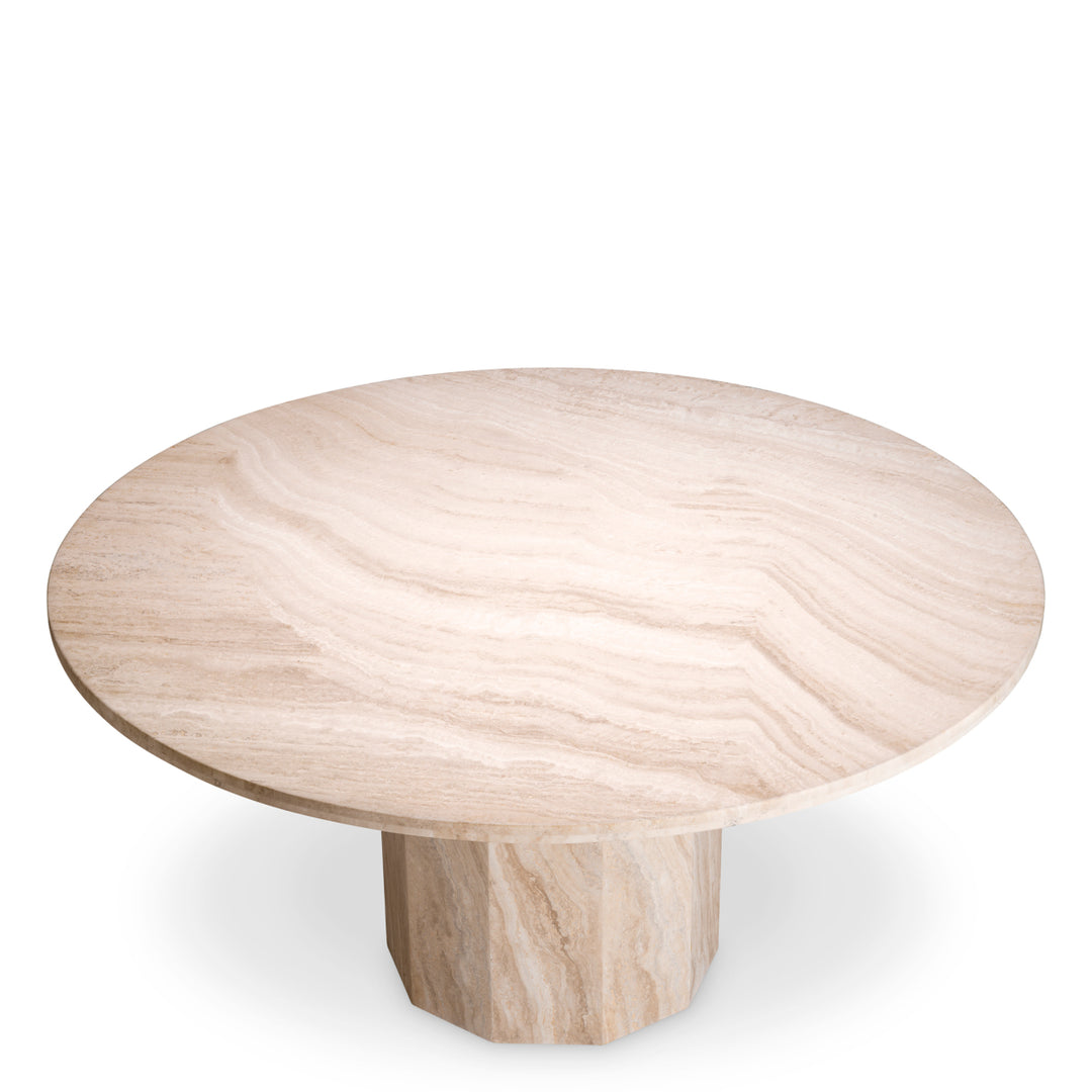 Dining Table Florence Travertine The Met x Eichholtz Eichholtz