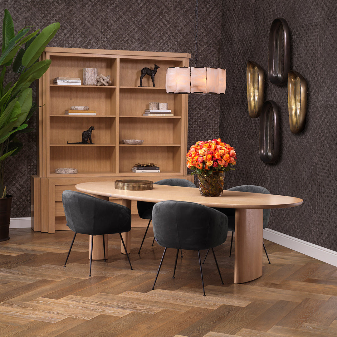 Cabinet Metropolitan L Natural Oak Veneer The Met x Eichholtz Eichholtz