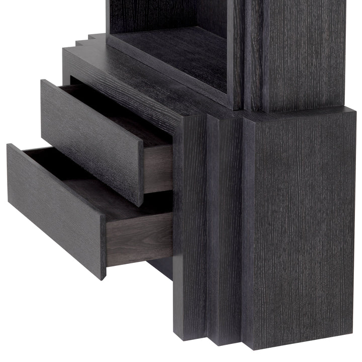 Cabinet Metropolitan S Charcoal Grey Oak Veneer The Met x Eichholtz Eichholtz