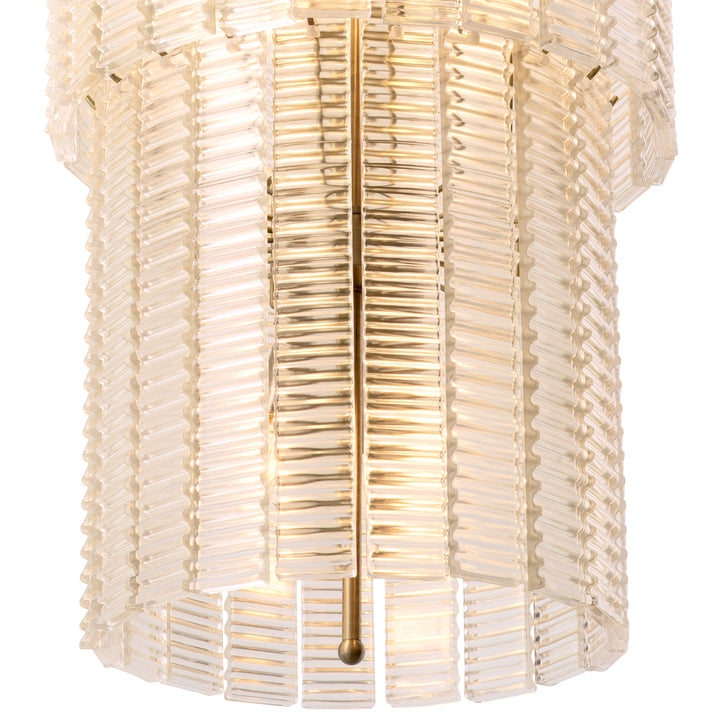 Chandelier Imperial Brushed Brass Finish The Met x Eichholtz Eichholtz