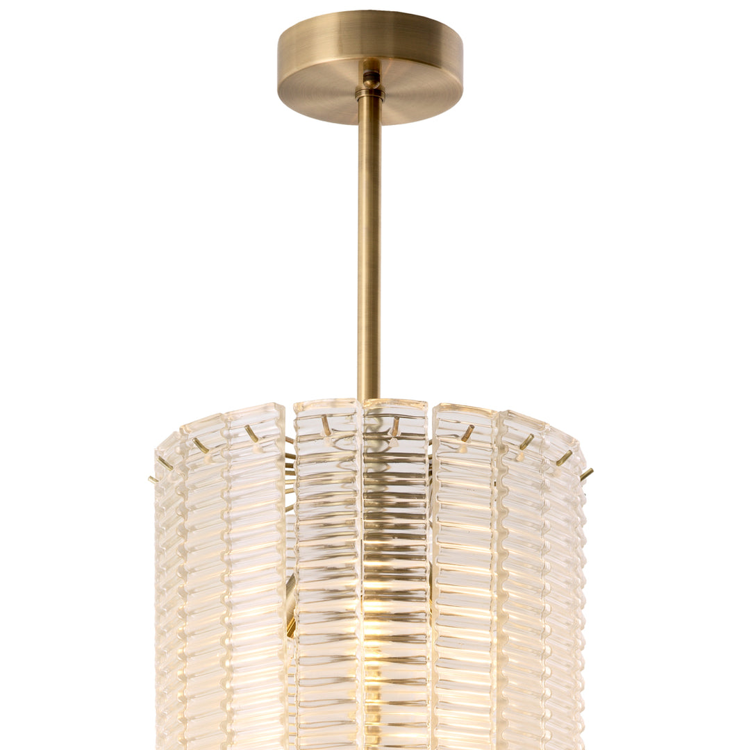 Chandelier Imperial Brushed Brass Finish The Met x Eichholtz Eichholtz