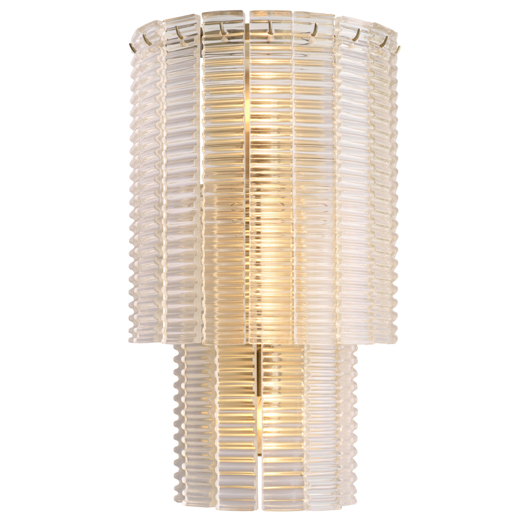 Wall Lamp Imperial Brushed Brass Finish Clear Glass Lighting Eichholtz
