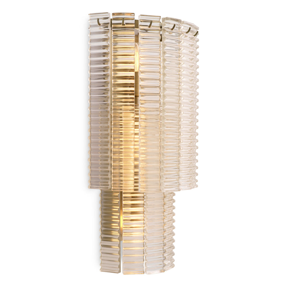 Wall Lamp Imperial Brushed Brass Finish Clear Glass The Met x Eichholtz Eichholtz