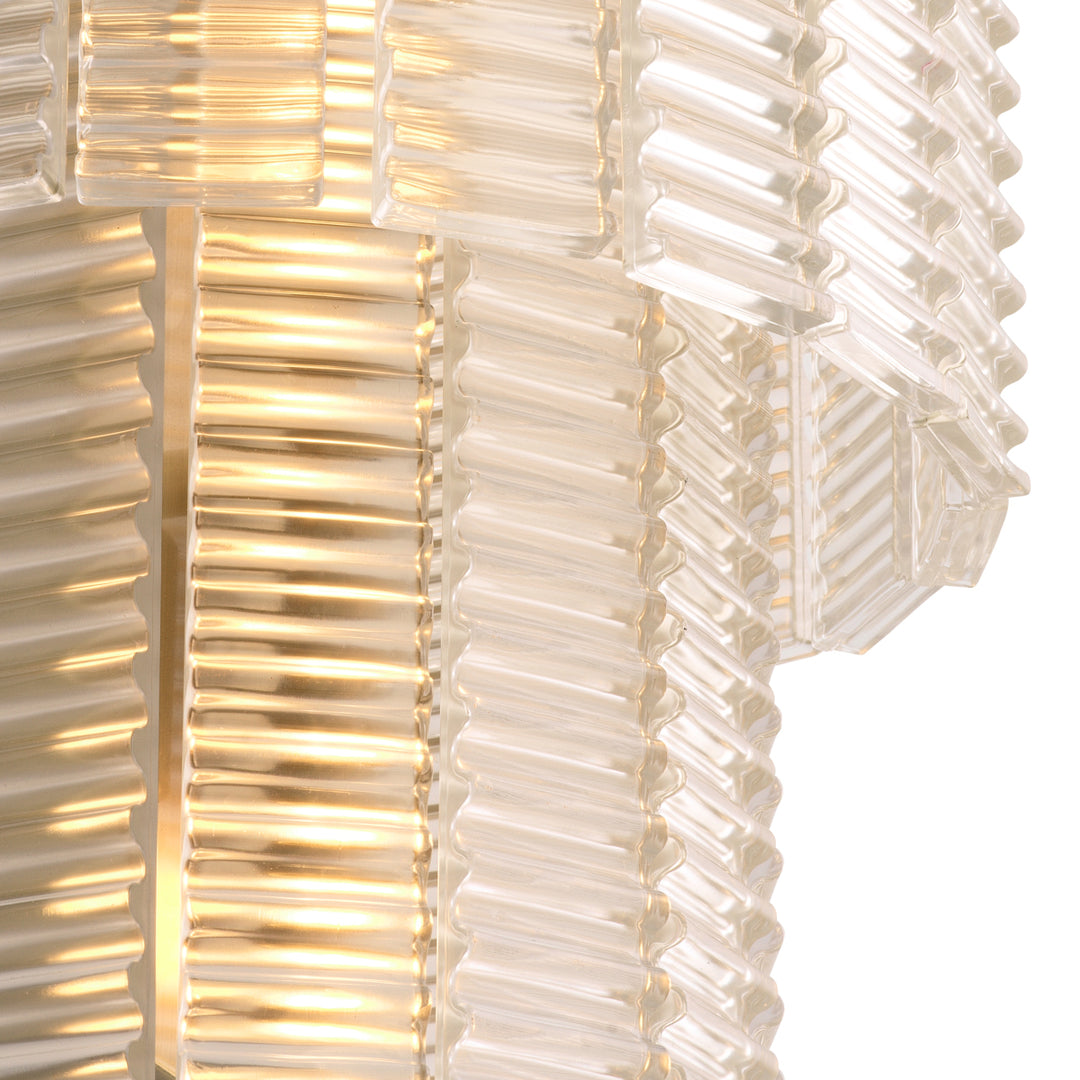 Wall Lamp Imperial Brushed Brass Finish Clear Glass Lighting Eichholtz