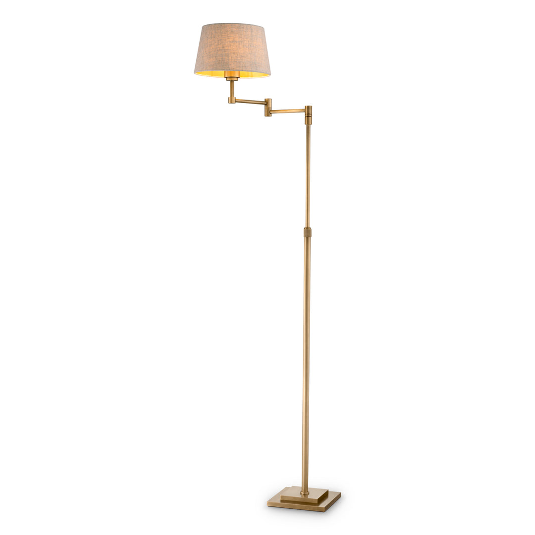 Floor Lamp Corbin Brushed Brass Finish The Met x Eichholtz Eichholtz