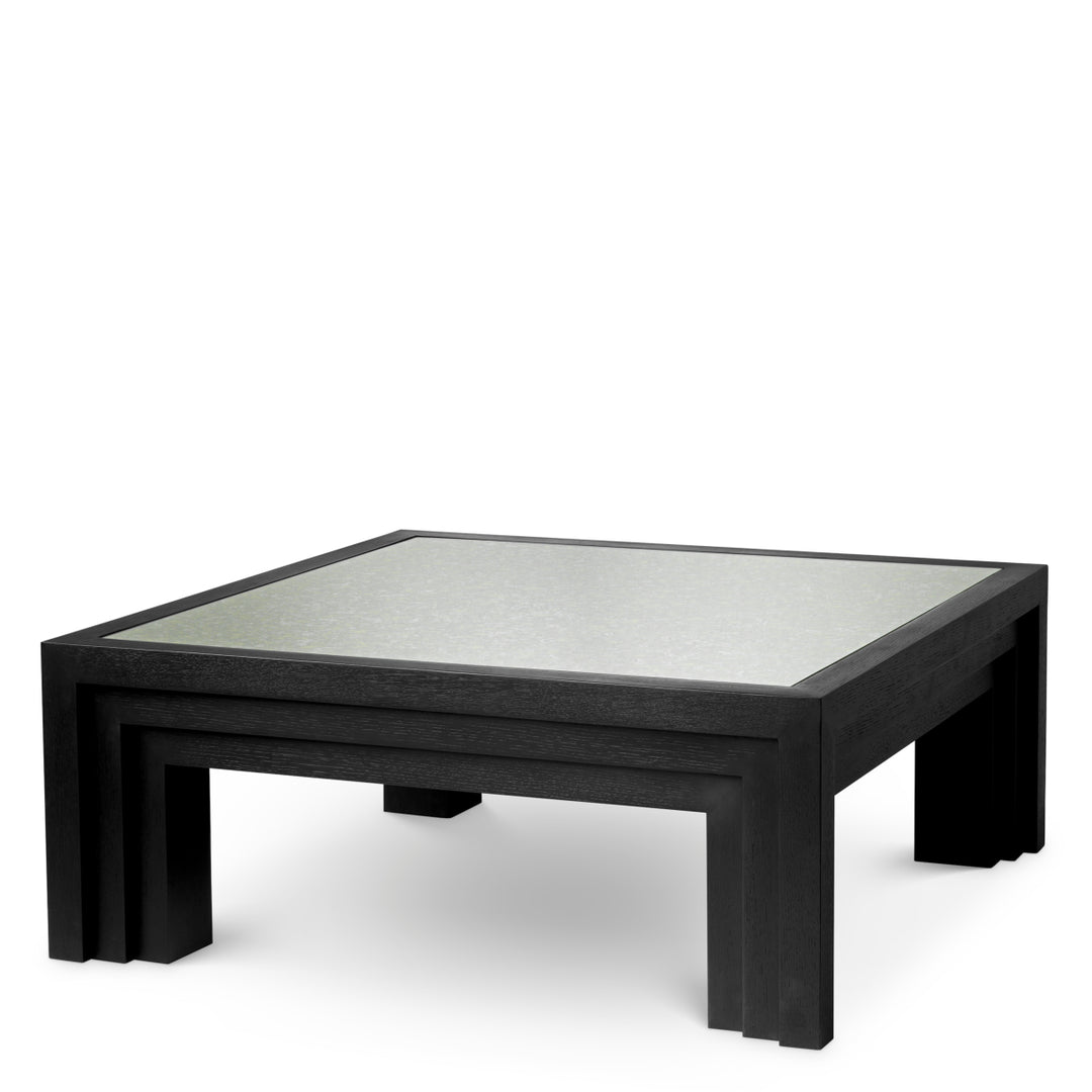 Coffee Table Metropolitan Black Open Grain Veneer Coffee Tables Eichholtz