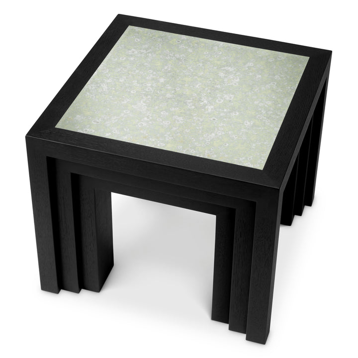 Side Table Metropolitan Black Open Grain Veneer The Met x Eichholtz Eichholtz