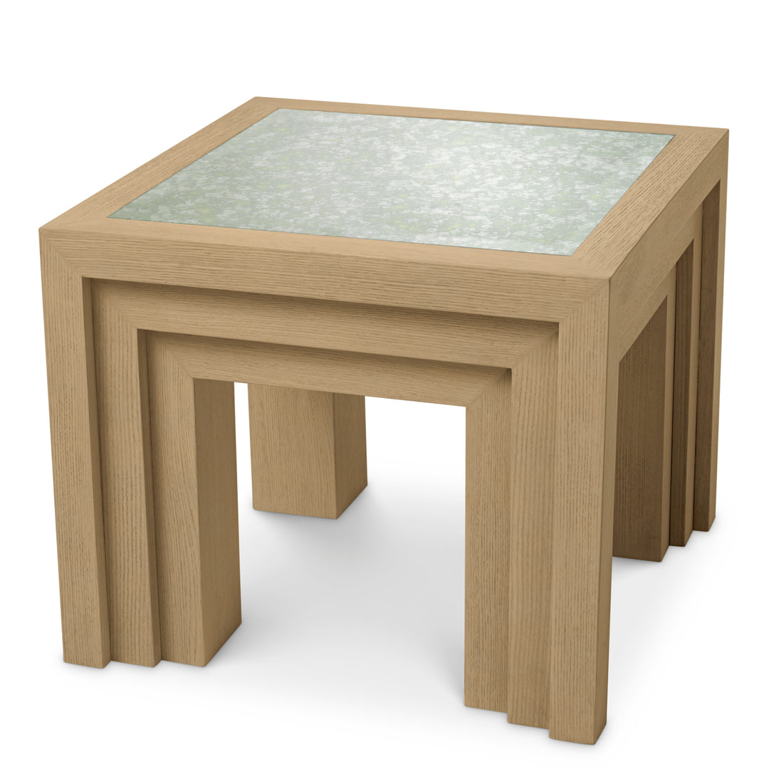 Side Table Metropolitan Natural Oak Open Grain Veneer The Met x Eichholtz Eichholtz
