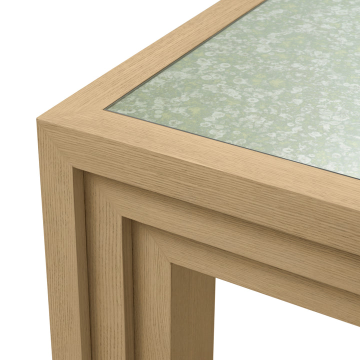 Side Table Metropolitan Natural Oak Open Grain Veneer The Met x Eichholtz Eichholtz