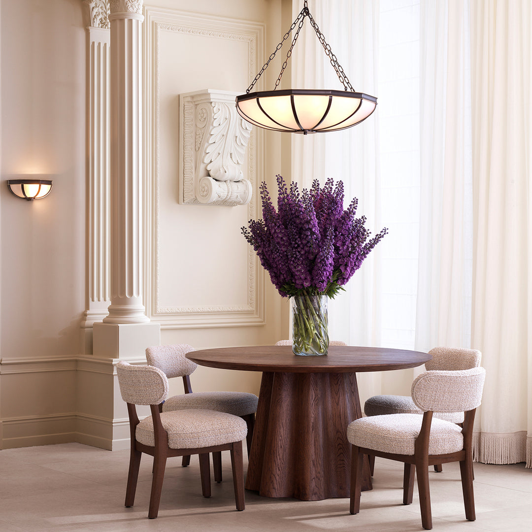 Dining Table Papyrus Dark Brown Oak Veneer The Met x Eichholtz Eichholtz