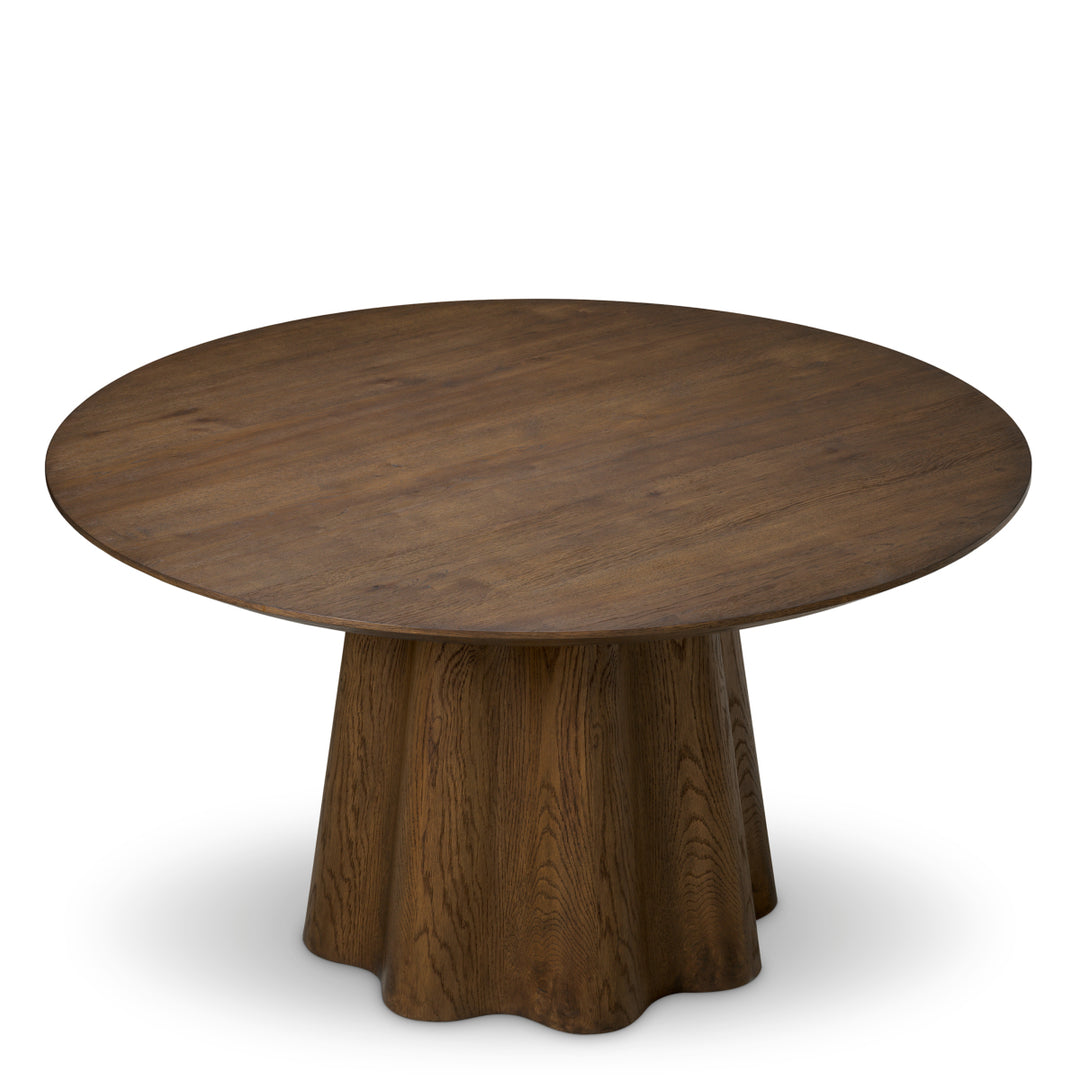 Dining Table Papyrus Dark Brown Oak Veneer The Met x Eichholtz Eichholtz