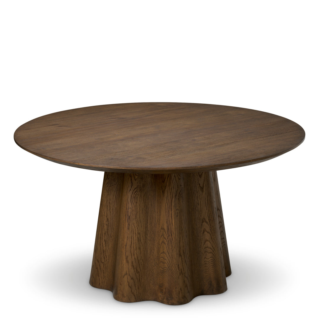 Dining Table Papyrus Dark Brown Oak Veneer The Met x Eichholtz Eichholtz
