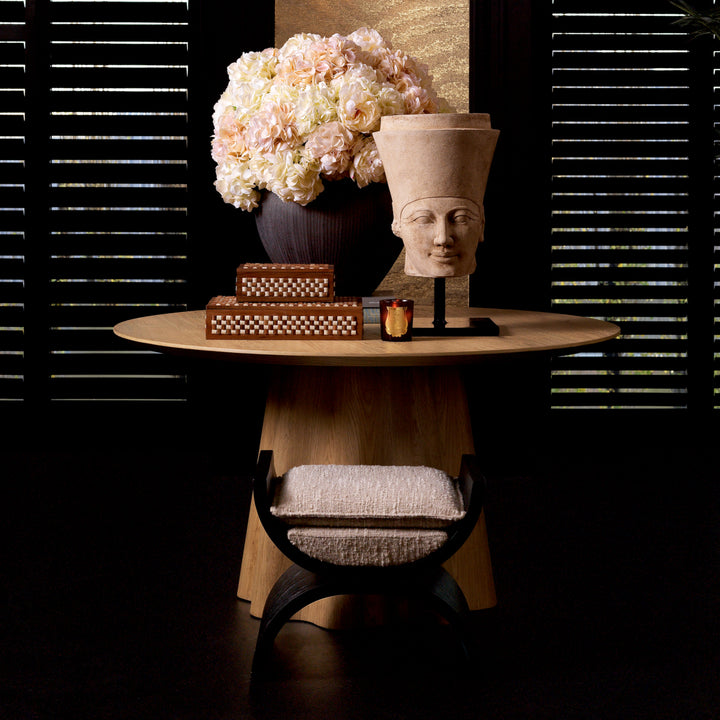 Dining Table Papyrus Warm Oak Veneer The Met x Eichholtz Eichholtz