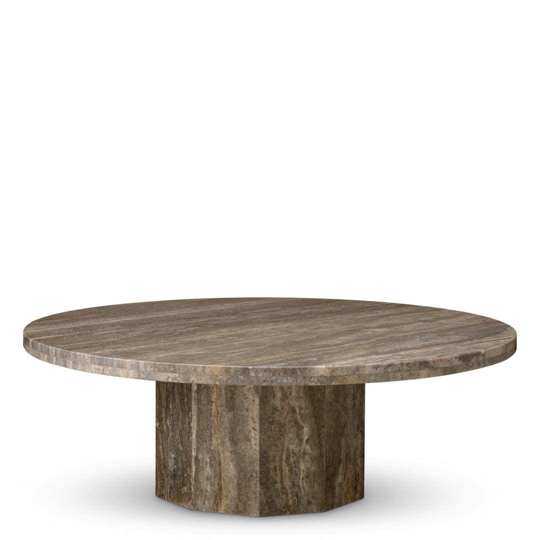 Coffee Table Florence Silver Travertine The Met x Eichholtz Eichholtz