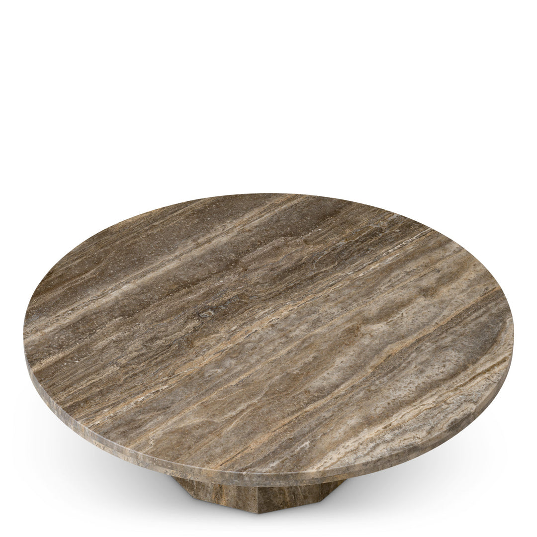 Coffee Table Florence Silver Travertine The Met x Eichholtz Eichholtz