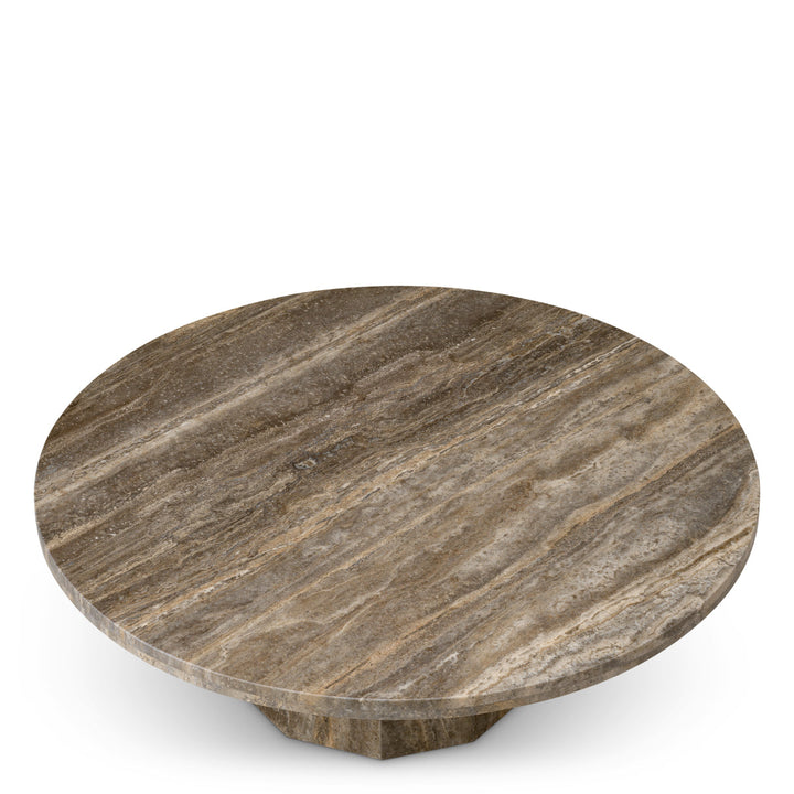 Coffee Table Florence Silver Travertine The Met x Eichholtz Eichholtz